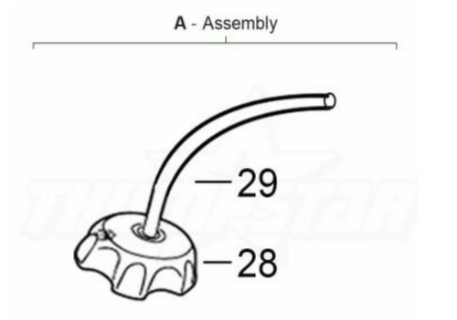 TSK50 Fuel Cap Assembly