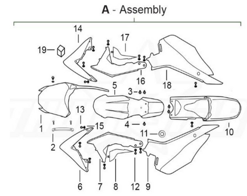 TSK50 Plastics Assembly